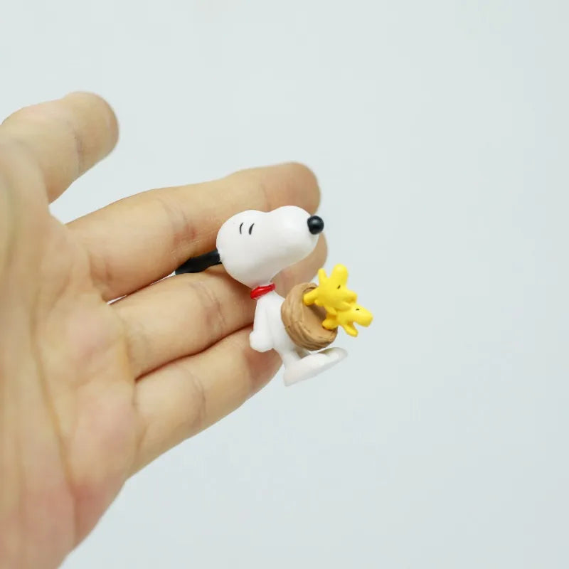 Snoppy Woodstock Figure Charlie Brown Spike Dog Model Blind Box Children Cup Rim Toy