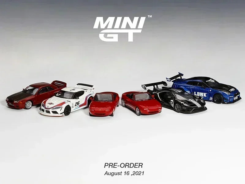 MINI GT 1:64 Ford BMW Bentley Toyota Nissan Porsche Bugatti Collectible Car Models of Sports Cars Made By Alloy Die-casting