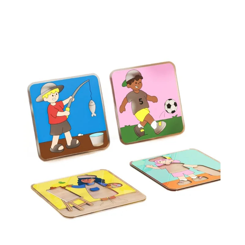 Kids Education Dress Up Puzzle Game for 4-6 Year Old Boys & Girls, Spatial Logic Thinking Board Toy, Change Clothes Play Set