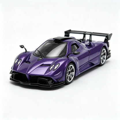 CCA 1:64 Pagani Zonda Diecast Model Car Official Licensed Alloy Toy Car with Working Suspension Free Wheel Collectible Gift