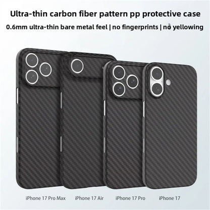 Business 1500D Carbon Fiber Lines TPU Phone Case for IPhone 18 Pro Max AIR 17 E Luxury Ultra-Thin Rugged Protect Cover Shell