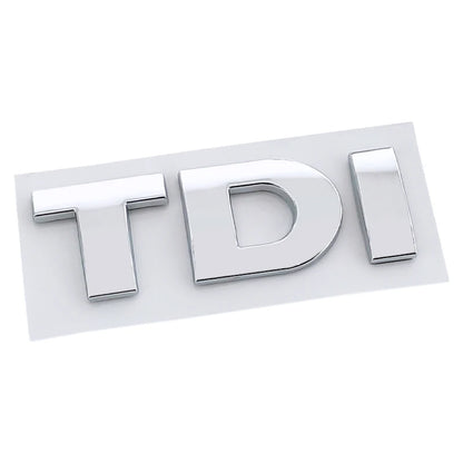 3D ABS Black Red Logo TDI Emblem Letters Decal Car Rear Trunk Badge TDI Sticker for VW Accessories