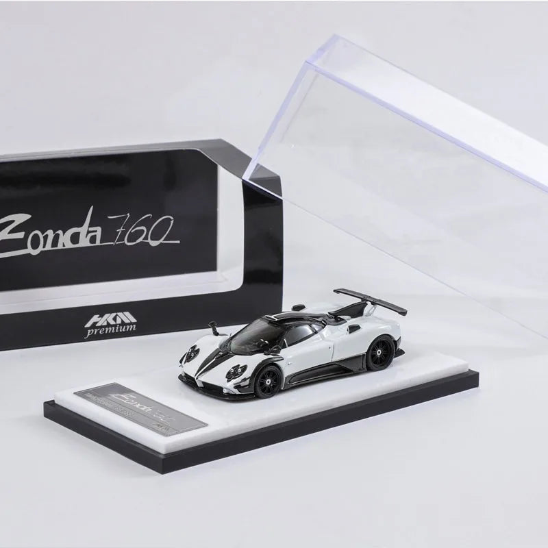 HKM1:64 Pagani Zonda 760 die cast alloy open top car model is a favorite gift for boys, a collectible souvenir desktop ornament.