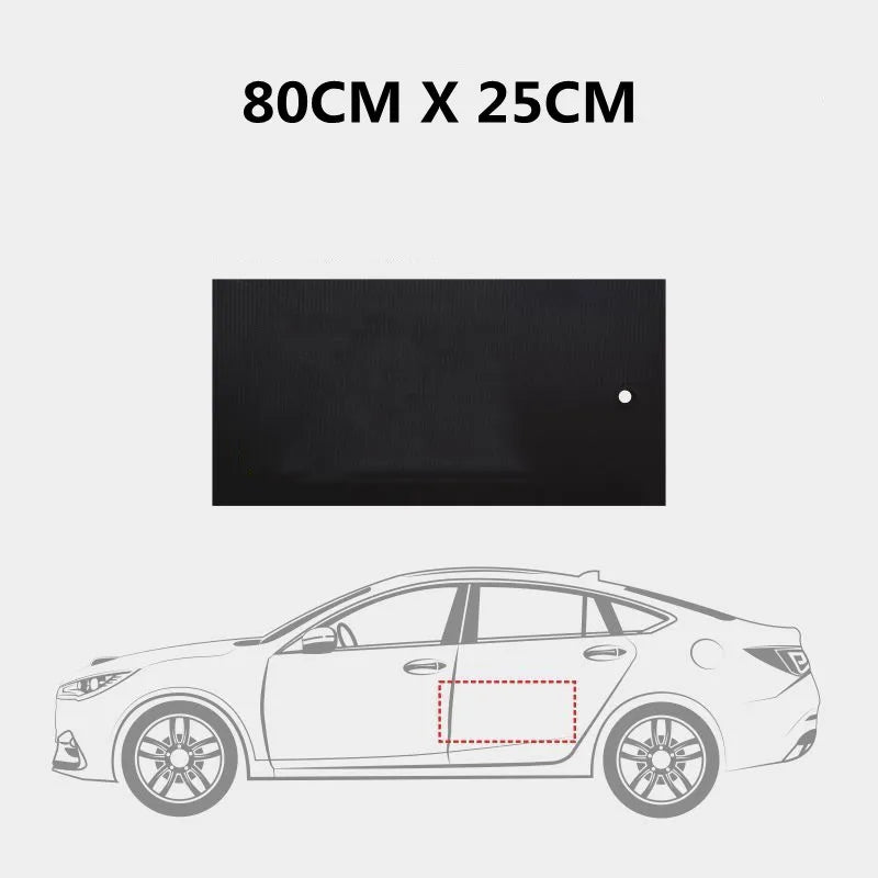Black Car Door Protector Adhesive-Free/Magnetic Body Side Edge Guard Decorative Anti-scratch Protection Pad Stickers Multi Size
