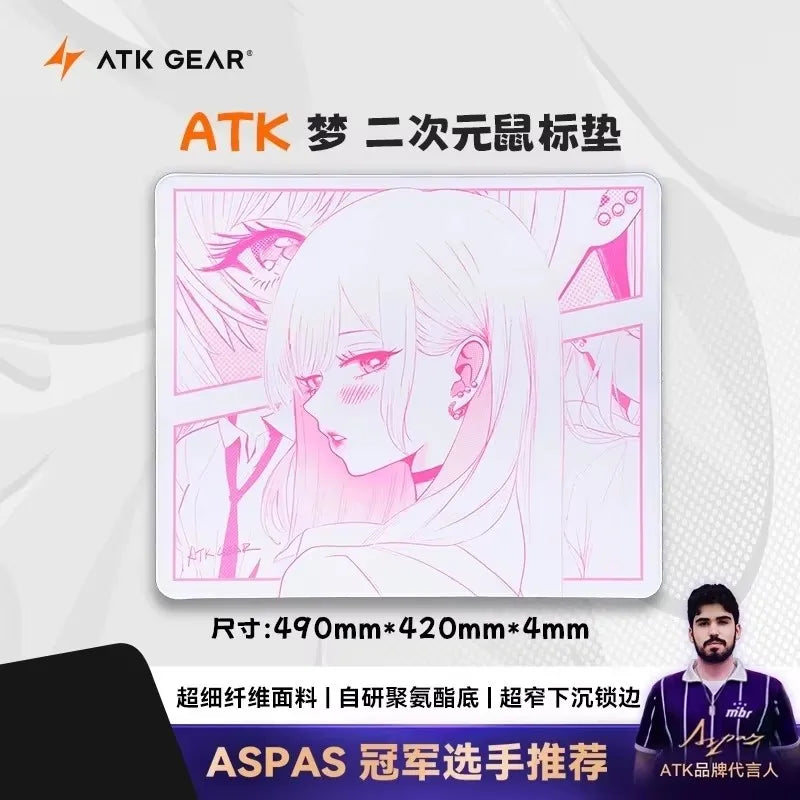 Hot ATK Kong Xsoft Esports Mouse Pad For 60%-80% Mechanical Keyboard Anti Slip Pad Desktop Gaming Gears PORON CSGO Pads For Game