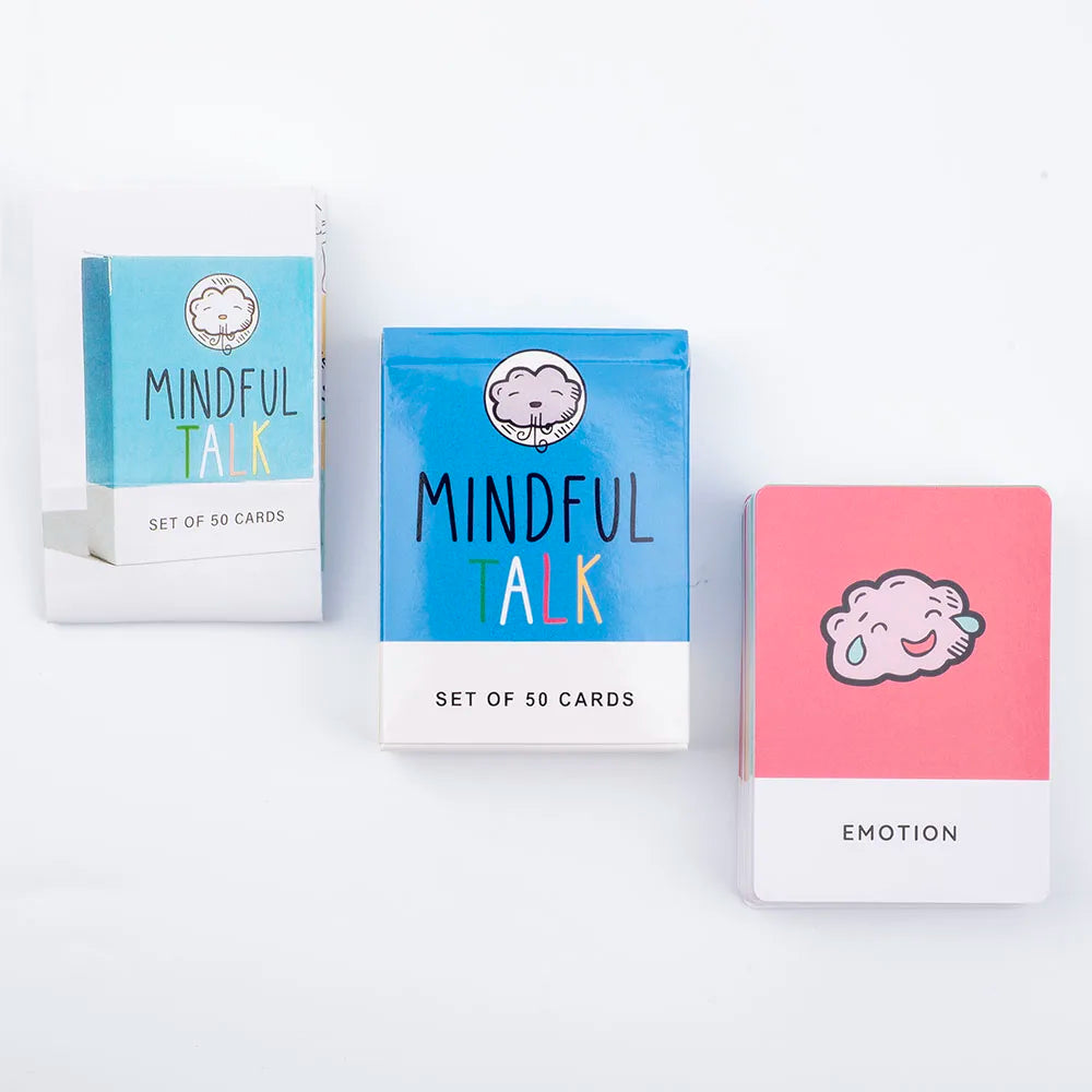Mindful Talk Board Game 50 Cards Ice Breaker Social Gathering Closer Friends Funny and Meaningful Party Game