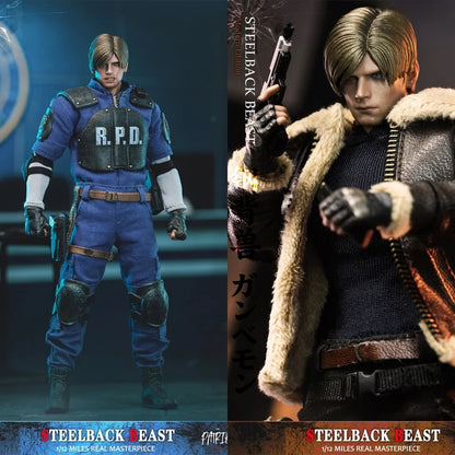 1/12 Leon S. Kennedy Patriot Studio Genuine Action Figure Resident Evil Steelback Beast Classic Edition Movable Model Toys Gift