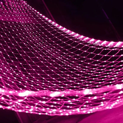 6x4M 3x3M LED Net Mesh Light Christmas Window Curtain String Light Outdoor Fairy Light Garland for Wedding Holiday Decor Lamp
