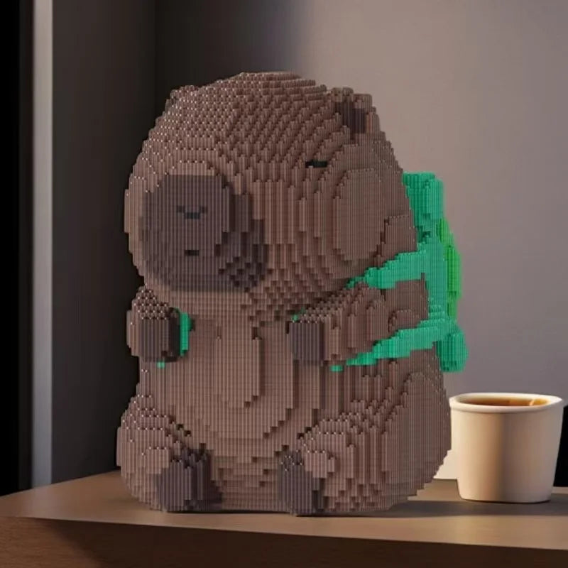15026 Pieces Capybara Backpack Building Blocks 3D Stacking Model Ornament - Suitable for All Holiday Gifts