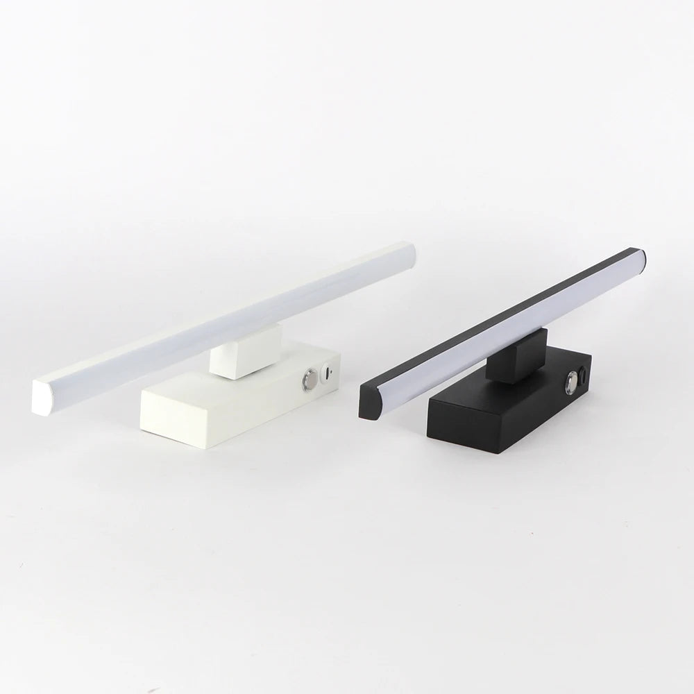Rechargeable Battery LED Wall Light With Touch Switch Dimming Bedroom Bedside Wall Lamp Aluminum Iron Type-C DC5V Night Light