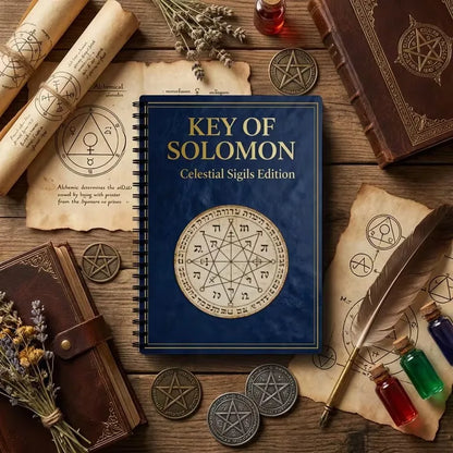 Solomon's Key of Solomon Seal Manual Complete Guide Books Magic Amulet Occult Witchcraft Spiritual Book for Meditation