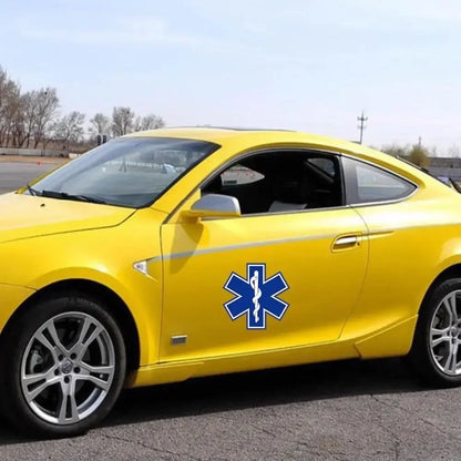 Car Stickers Amusing STAR OF LIFE Car Sticker Reflective The Tail of The Car Decal Decorative Accessories Creative Sunscreen