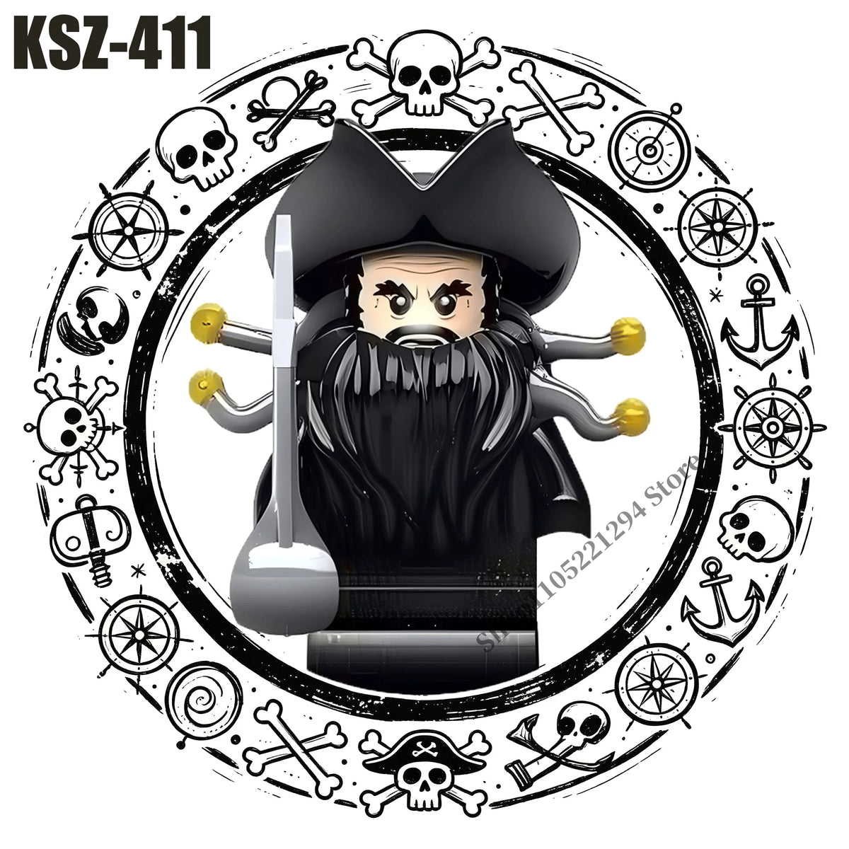 Pirates of the Caribbean building blocks toys Jack Sparrow William Turner Elizabeth Swann MINI brick toys Assemble toys gifts