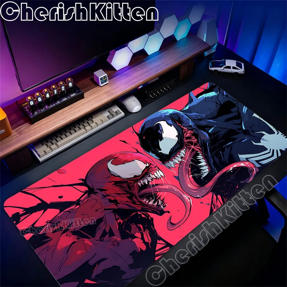 Large Game Console Mousepad Waterproof Mouse Pad Keyboard Computer Laptop Pad office Accessories XXL Marvel Venom Art Desk Mat