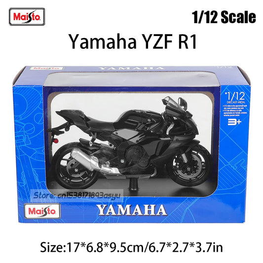Maisto 1:12 4S shop special edition color box Yamaha YZF R1 alloy motorcycle model static car model collection toy gift