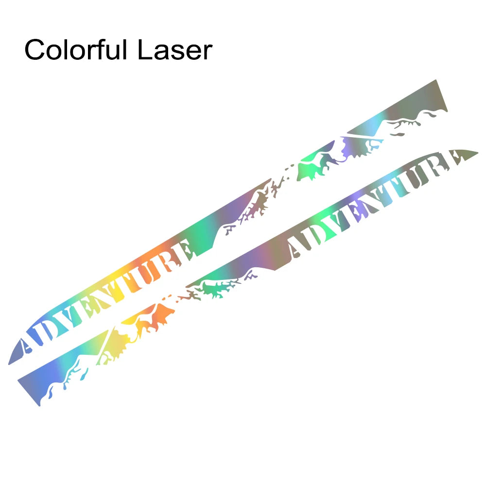 2PCS Car Door Stickers Waterproof PVC Camper Van Side Motorhome Graphics Vinyl Film Decal Auto Tuning Decoration Accessories