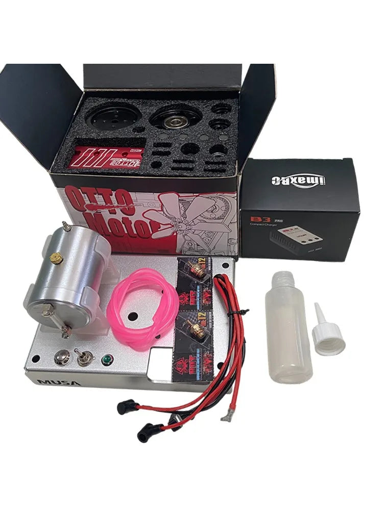 TOYAN FS L200AC Four-stroke Air-cooled Engine DIY Nitro Inline Twin-cylinder Engine Model Kit Toy