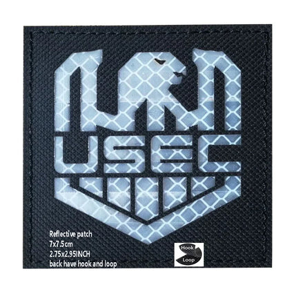 PVC Rubber Patch USEC Team Badge BEAR Magic Armband IR Reflective Tactical Morale Backpack Hook and Loop Patches for Clothing