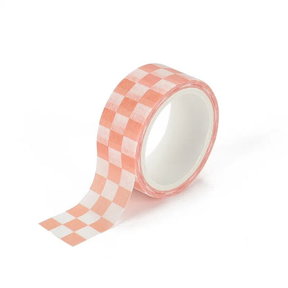 Black and White Grid Tape Creative Grid Lines Color Basic DIY Bookkeeping Decorative Material Stickers Washi Tape Kawaii 3M