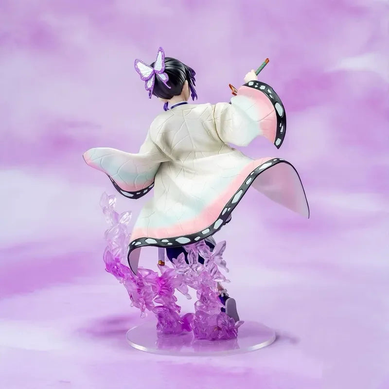 New 18cm Demon Slayer Shinobu Kochou Collectible Anime Figure Pvc Statue Desktop Decoration For Adult Collectors Fans