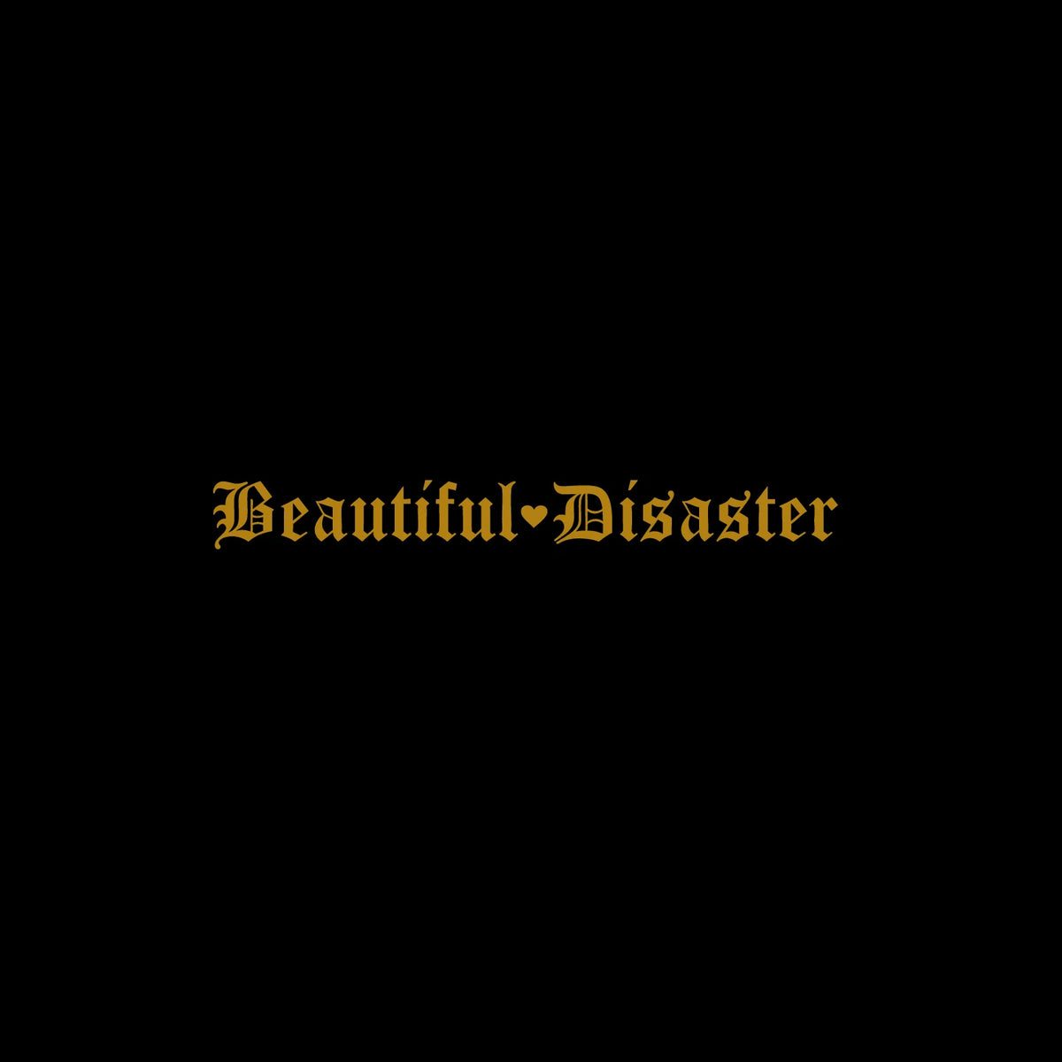 Beautiful Disaster Gothic Letter Vinyl Car Sticker JDM Modified Front and Rear Windshield Car Stickers Waterproof