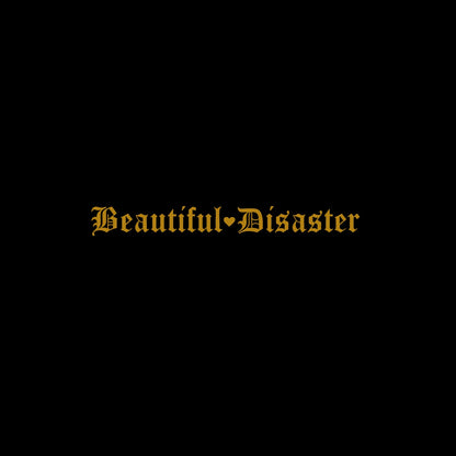 Beautiful Disaster Gothic Letter Vinyl Car Sticker JDM Modified Front and Rear Windshield Car Stickers Waterproof
