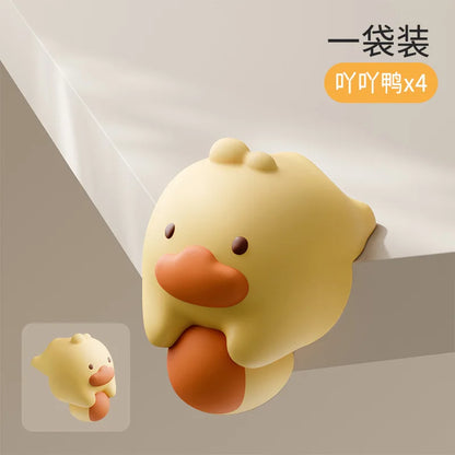 Baby table soft corner anti-collision sticker silicone window table hemming cartoon soft right angle protective cover