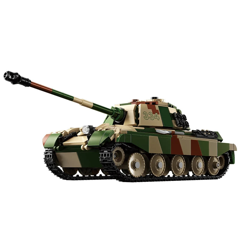 World War Army Military Soldiers SWAT Leopard 2A7 Main Battle Tank Assemble Building Blocks City Construction Bricks Toys Gift