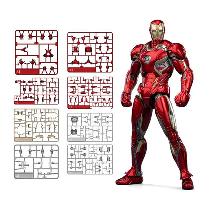 Original Fondjoy Iron Man MK45 Model Kit Infinity Saga Ironman Mark 45 Assembly ABS Joint Movable Kids Toys Boy Birthday Gifts