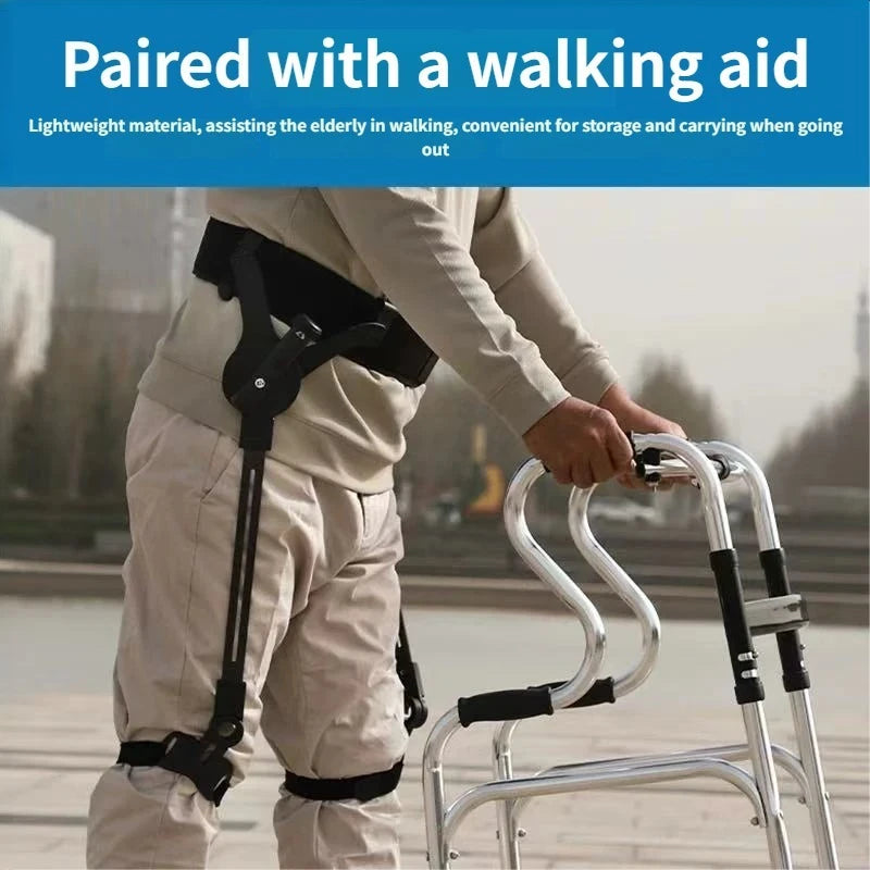 Exoskeleton Leg Power Assist Walker | Lower Limb Walking Support for Mobility Recovery & Daily Use