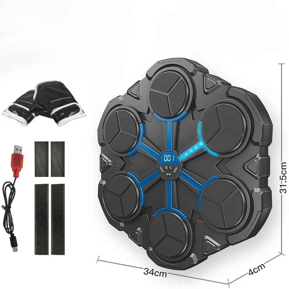 New Smart Bluetooth Music Boxing Machine Sensitive Strike Reaction Wall Target Indoor Sanda Training for Kids Daily Exercise