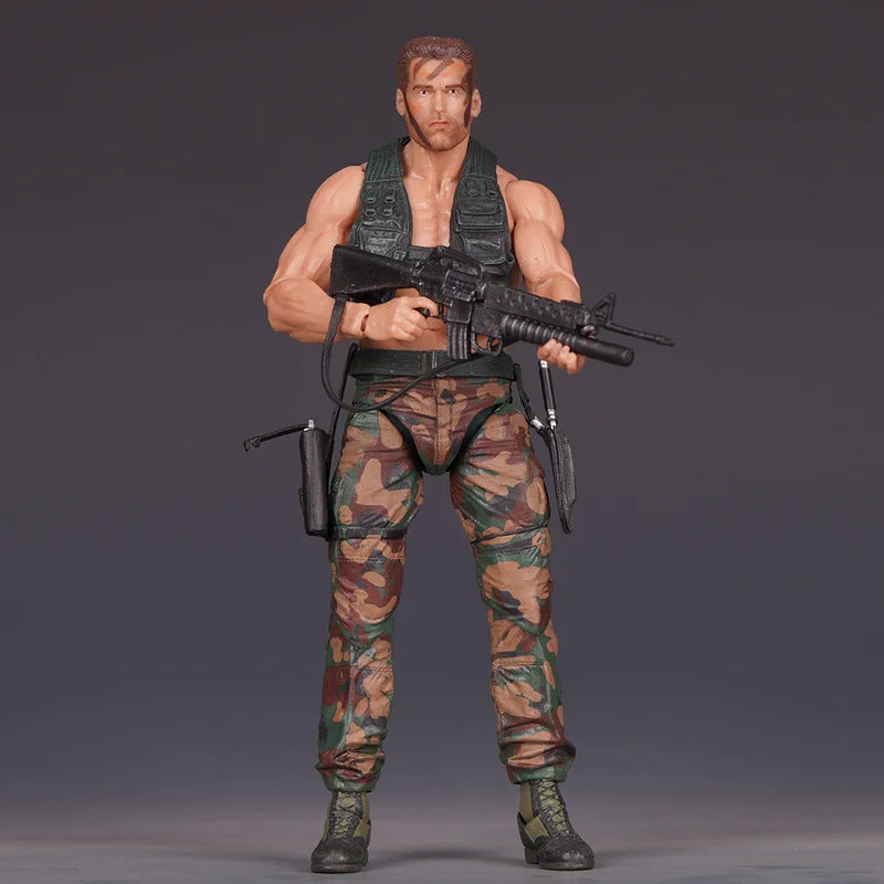 Brand-New Predator Jungle Extraction Dutch Action Figure Schwarzenegger Figurine Statue Model Desktop Decoration Toy Gift