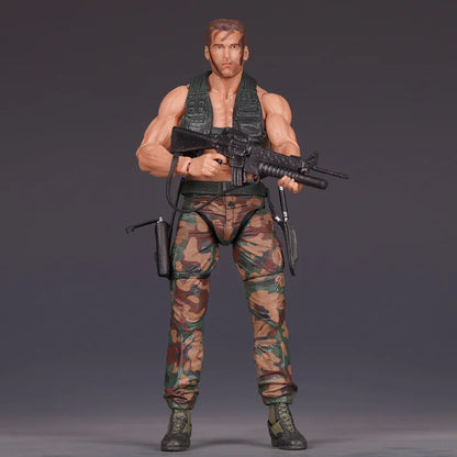 Brand-New Predator Jungle Extraction Dutch Action Figure Schwarzenegger Figurine Statue Model Desktop Decoration Toy Gift