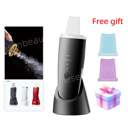 EMS Machine Ultrasonic Skin Scrubber Vibration Face Spatula Blackhead Remover Shovel Clean Cavitation Peeling Facial Lifting