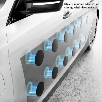 Adhesive-Free/Magnetic Car Body Anti-Scratch Protector Black Auto Door Side Edge Guard Decorative Protection Pad Stickers