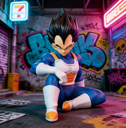 Dragon Ball Saiyan Sitting Vegeta Proud Anime Figure Wholesale Statue Model Ornament