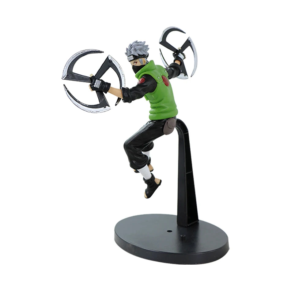 1-4pcs 19cm Naruto Anime Figure Uzumaki Naruto Kakashi Uchiha Sasuke Cartoon Action Figurine PVC Collectible Model Toy
