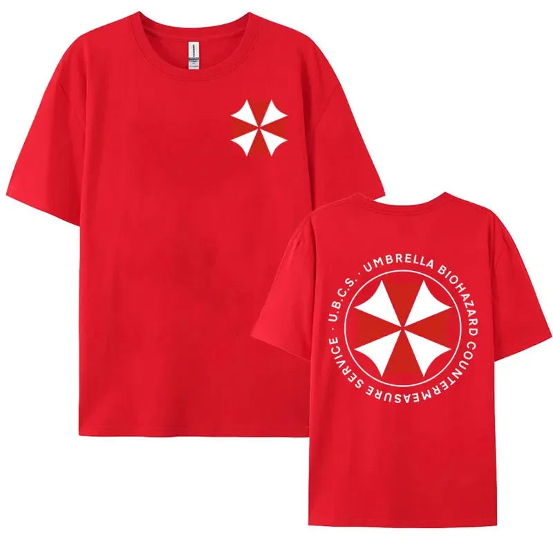 Umbrella Corporatio Logo Graphic T Shirt Resident Evil Clothing Tee Shirt Men's Y2k Harajuku Oversized Summer T-shirt Streetwear