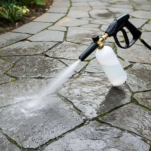 High Pressure Cleaning Supplies 1L Foam Cannon 5 Metal Nozzles M22-14 Car Wash  1/4" Quick Connect Multi-Purpose Cleaning Kit
