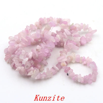 5-8mm Natural Irregular Lilac Lepidolite Stone Beads Gravel Chips Loose Spacer Beads for Jewelry Making DIY Bracelet Necklace