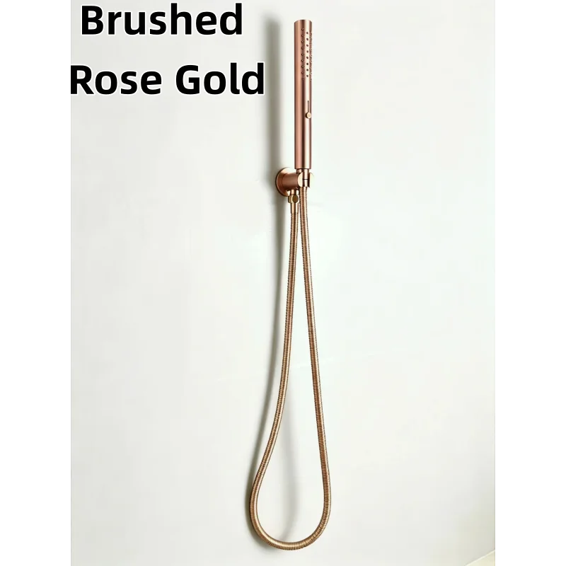 Brushed Nickel Stainless steel Hand Shower Head with 1.5M Hose Water Saving Handshower Shower Brass Bracket Accessor