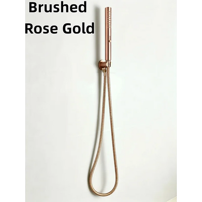 Brushed Nickel Stainless steel Hand Shower Head with 1.5M Hose Water Saving Handshower Shower Brass Bracket Accessor
