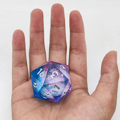 35mm Large Single Polyhedral Resin Quicksand Dice Entertaining Board Game Toys