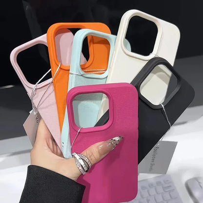 High-fashion Feeling Litchi Patterned Phone Case For iPhone 18 17 16 Pro Max 15 14 Plus 13 12 11 XS Max XR Shockproof Soft Cover