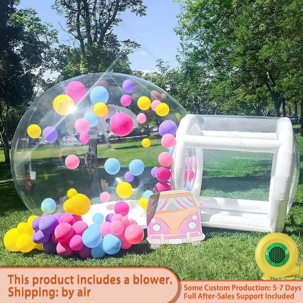 Bubble House With Trampoline Nd Blower PVC Material Outdoor Inflatable Castle Bouncer For Kids Chlidren Toys Hot