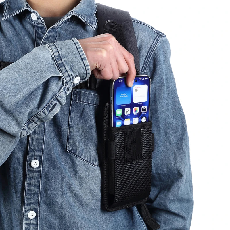 Oxford cloth Hanging Shoulder strap Universal Cell Phone Bag For Samsung iphone Xiaomi Motorola Huawei Smartphone Hanging Bag
