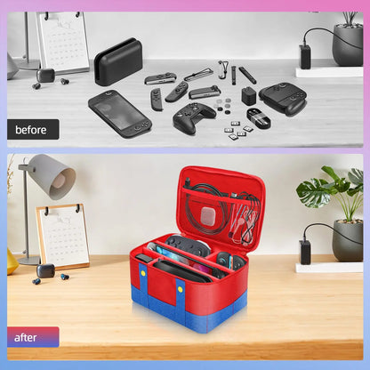 Cute Switch Carry Case for Nintendo Switch 2 /Lite/OLED, Portable Soft Shell Waterproof Protective Storage Travel Carrying Case