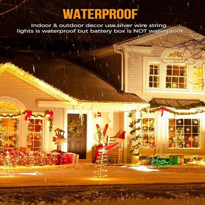 50/100/200LED Firecracker Firefly Lights with Remote Waterproof  Cluster String Lights for Bedroom Window Christmas Tree Decor