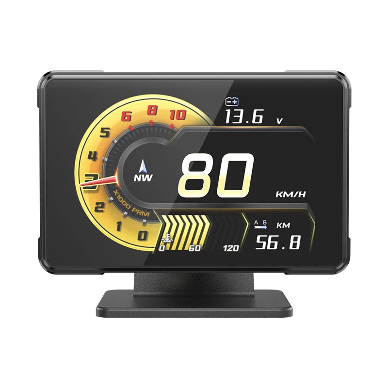 New Car Meter A91 HUD Voltage Speed RPM Turbo Oil Temp Gauge Headup Display for Car Electronicos Hud Display