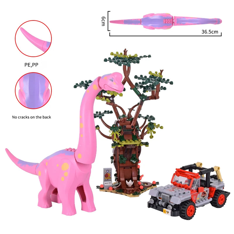 Jurassic Dinosaurs World Animal Park Blocks Building Brick Dinosaur Figures City Dino Robot Dinosaurios Toys For Children Gifts